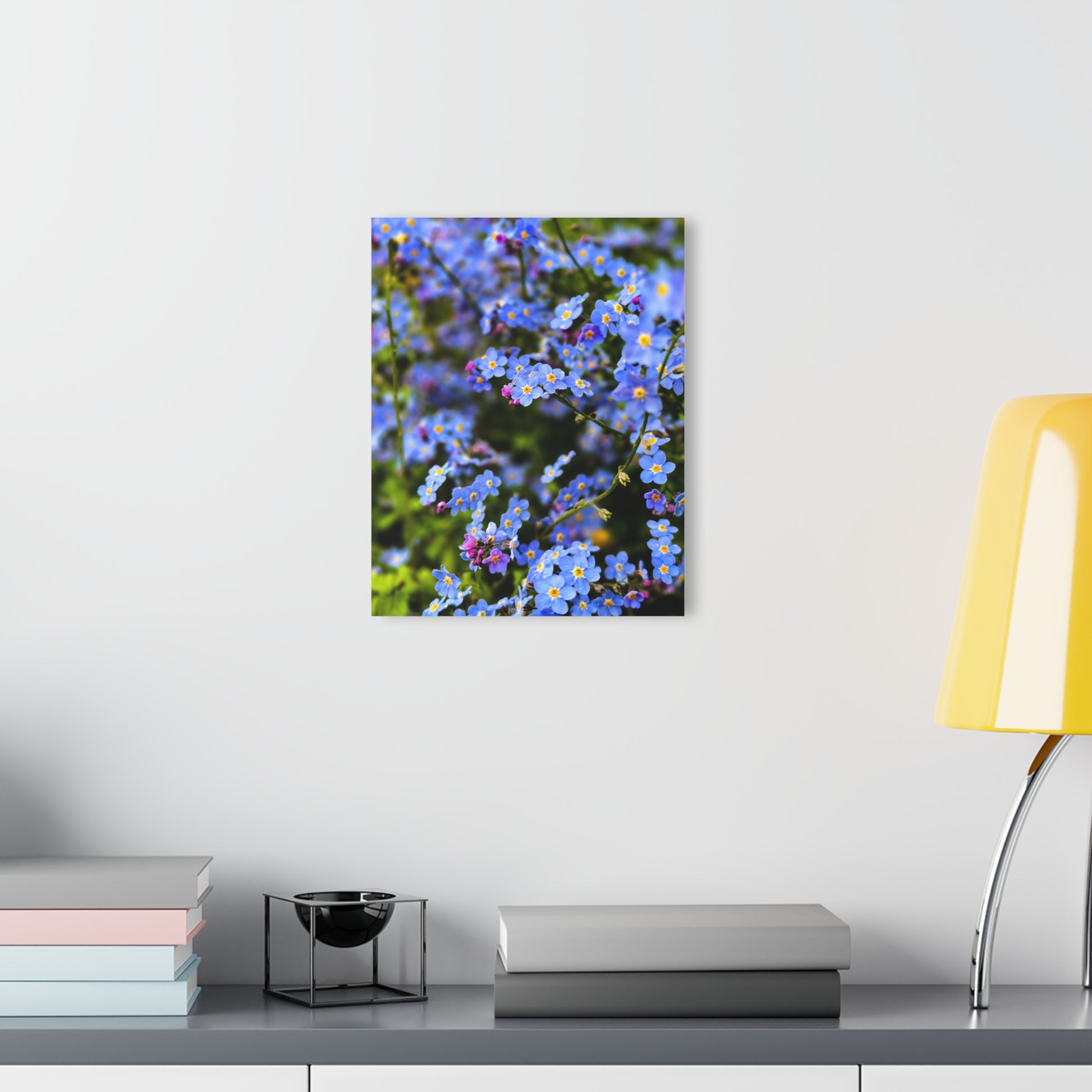 Acrylic Print - Alaska Forget Me Not French Cleat Hanging Wall Art