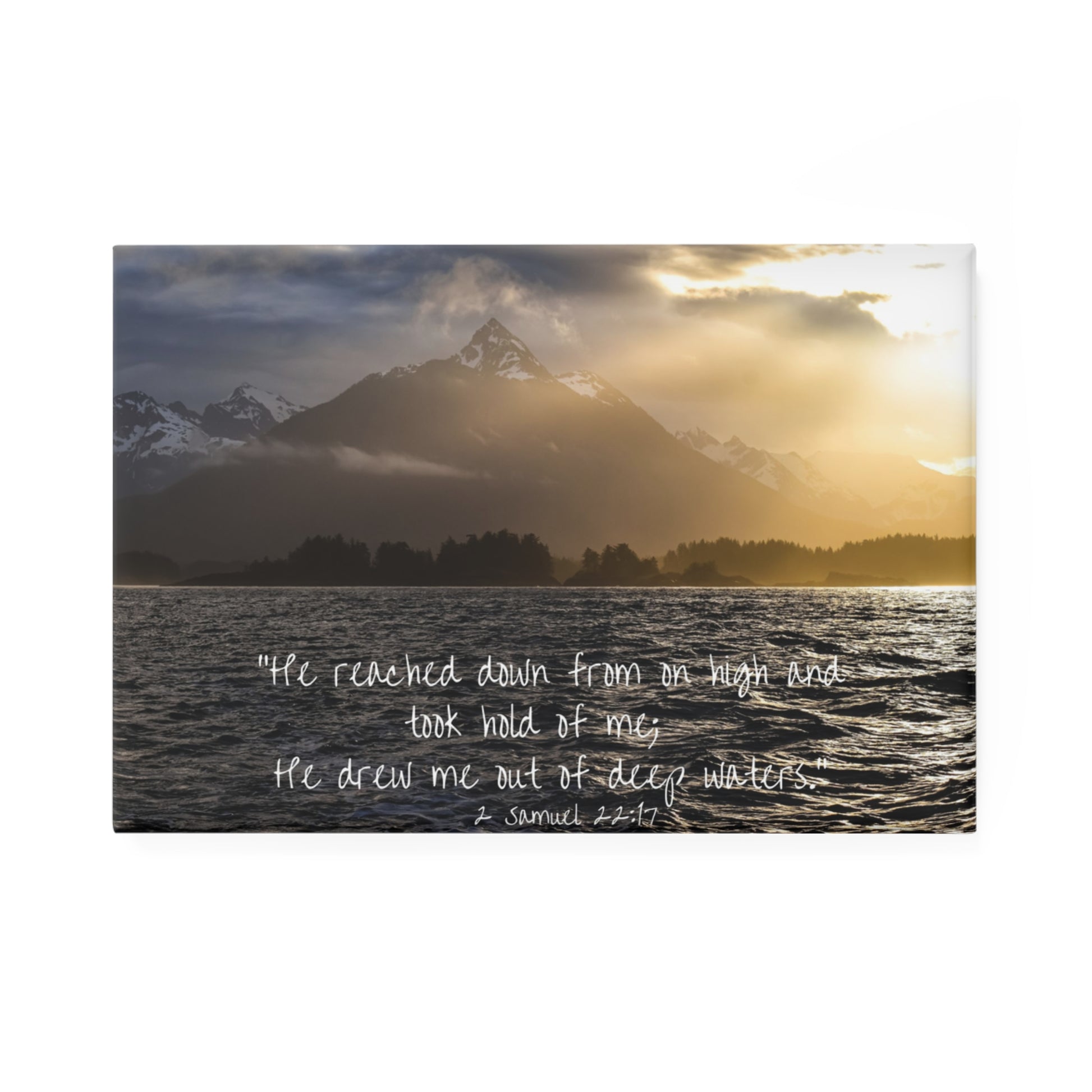Scenic Motivational Button Magnet, Beautiful Nature Gift, Inspirational Home Decor, Office Magnet, Thoughtful Reminder