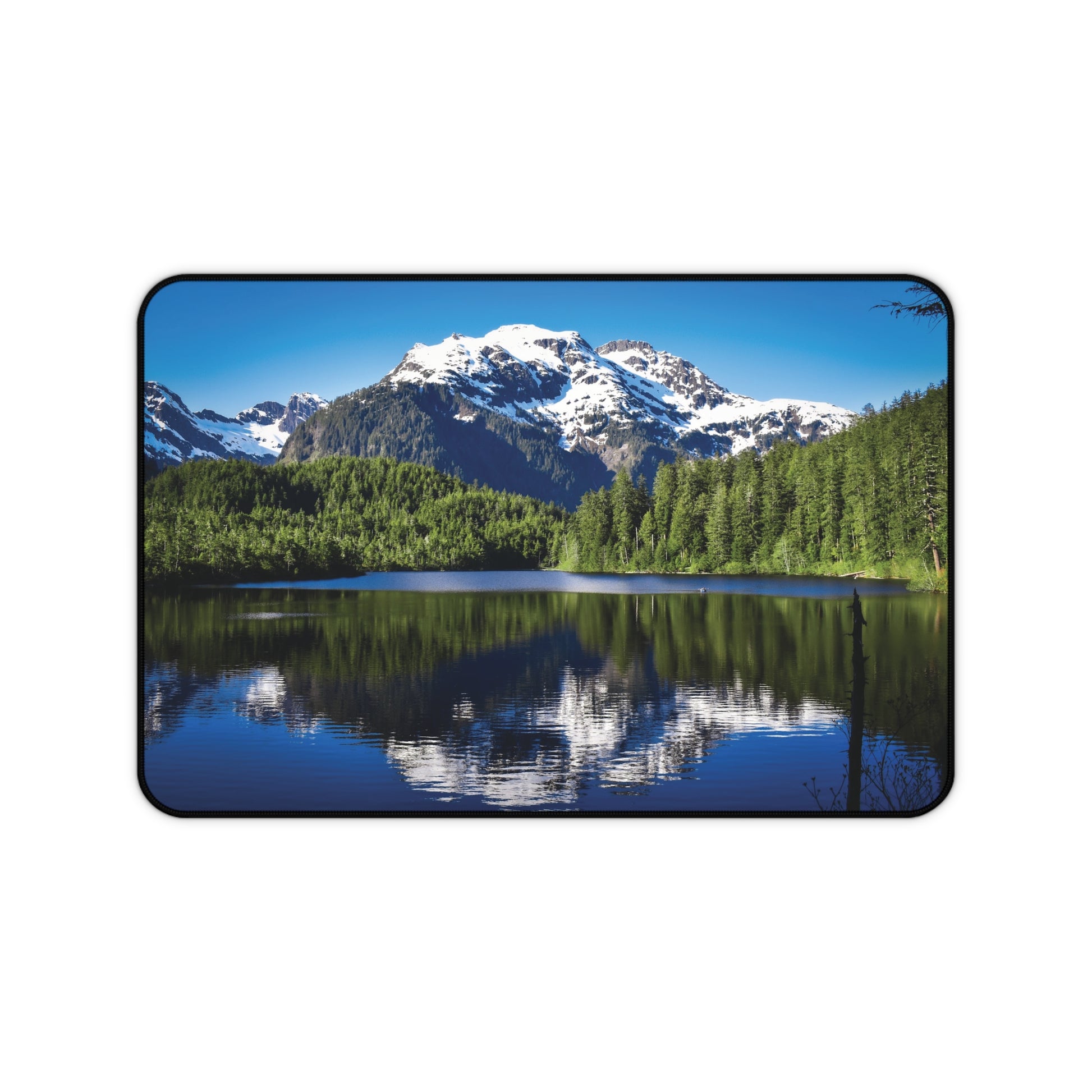 Desk Mat - Perfect Day at Beaver Lake in Sitka, Alaska Design
