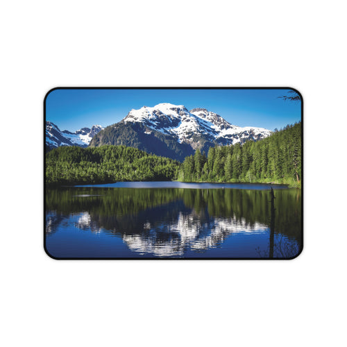 Desk Mat - Perfect Day at Beaver Lake in Sitka, Alaska Design