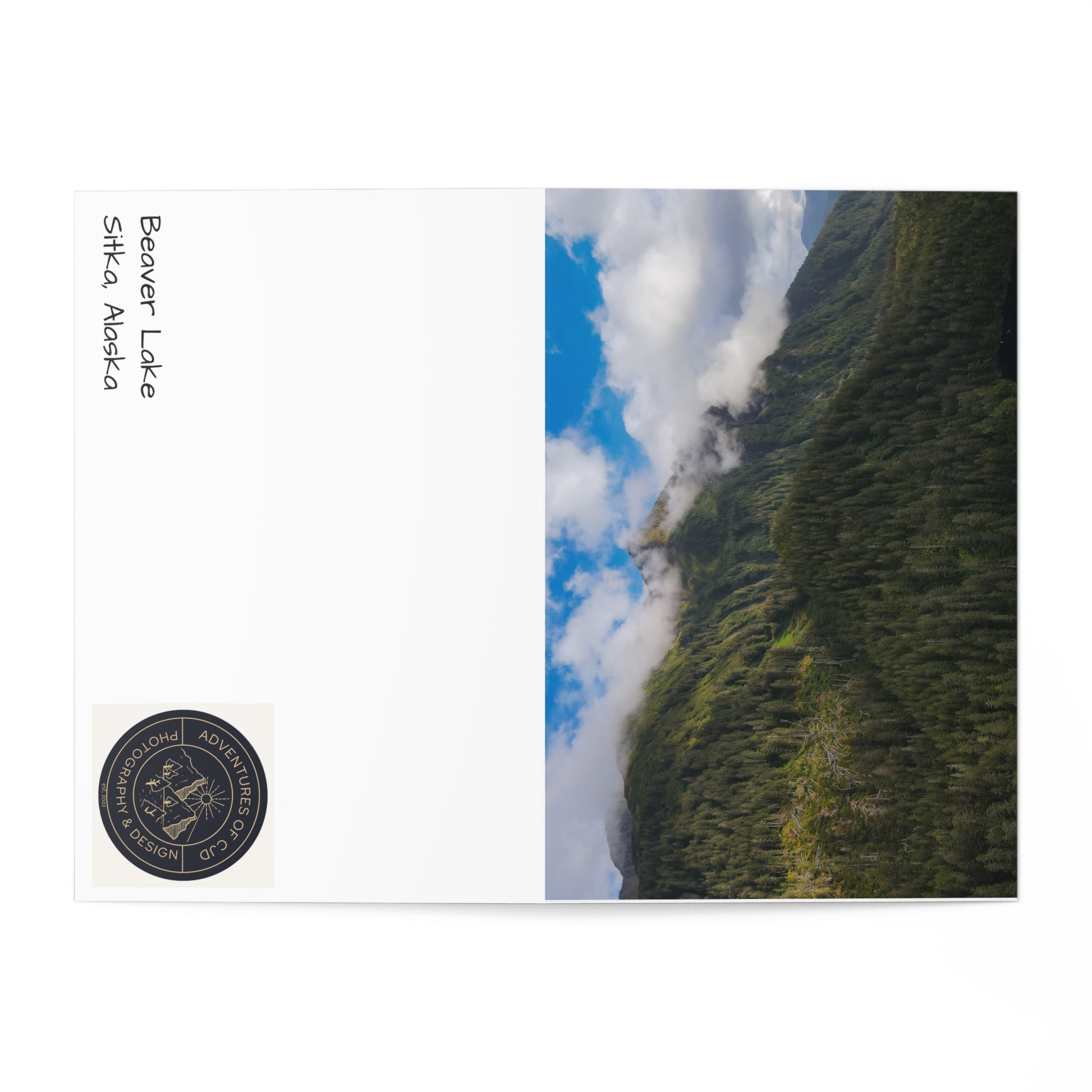 SEAK Mountain lake greeting cards
