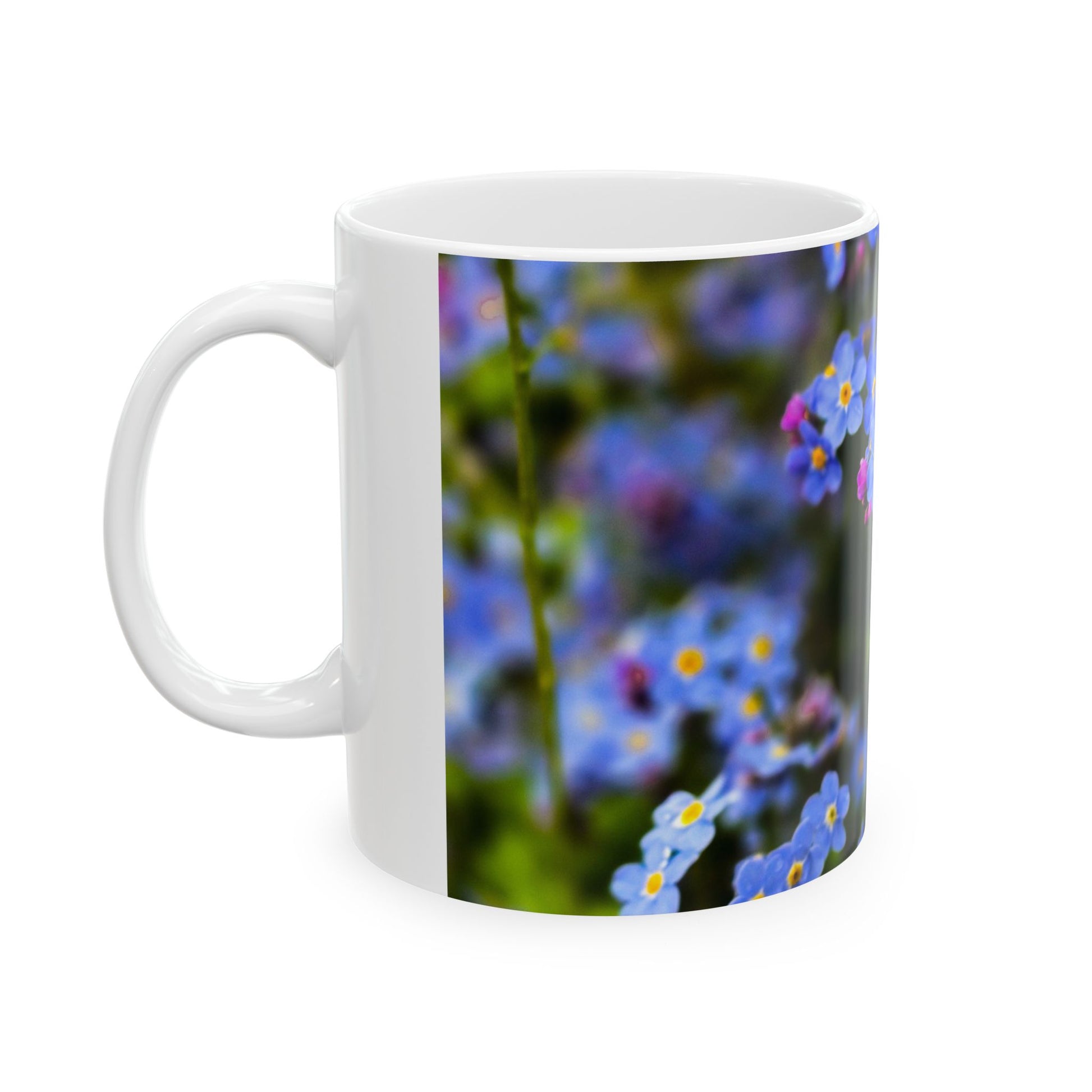 Floral Forget-Me-Not Ceramic Mug