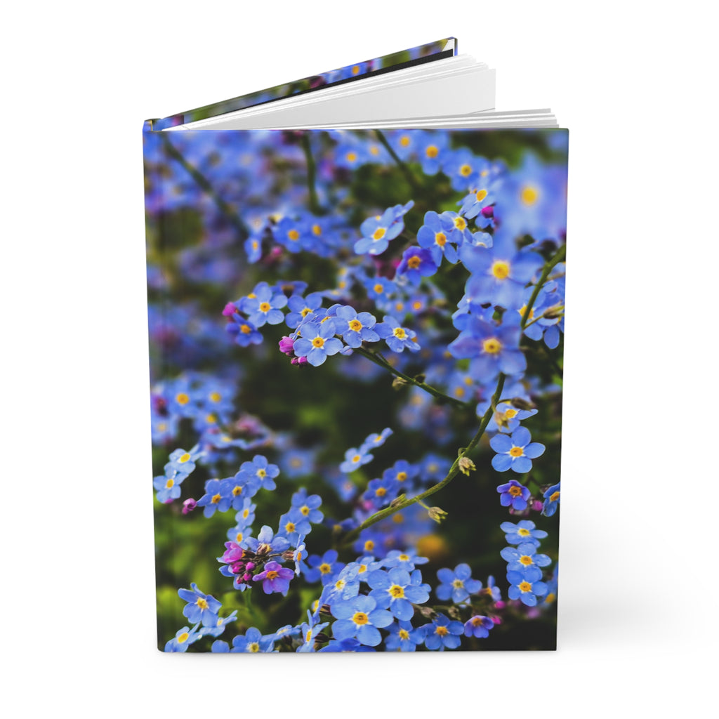 Floral Hardcover Journal - Forget Me Not