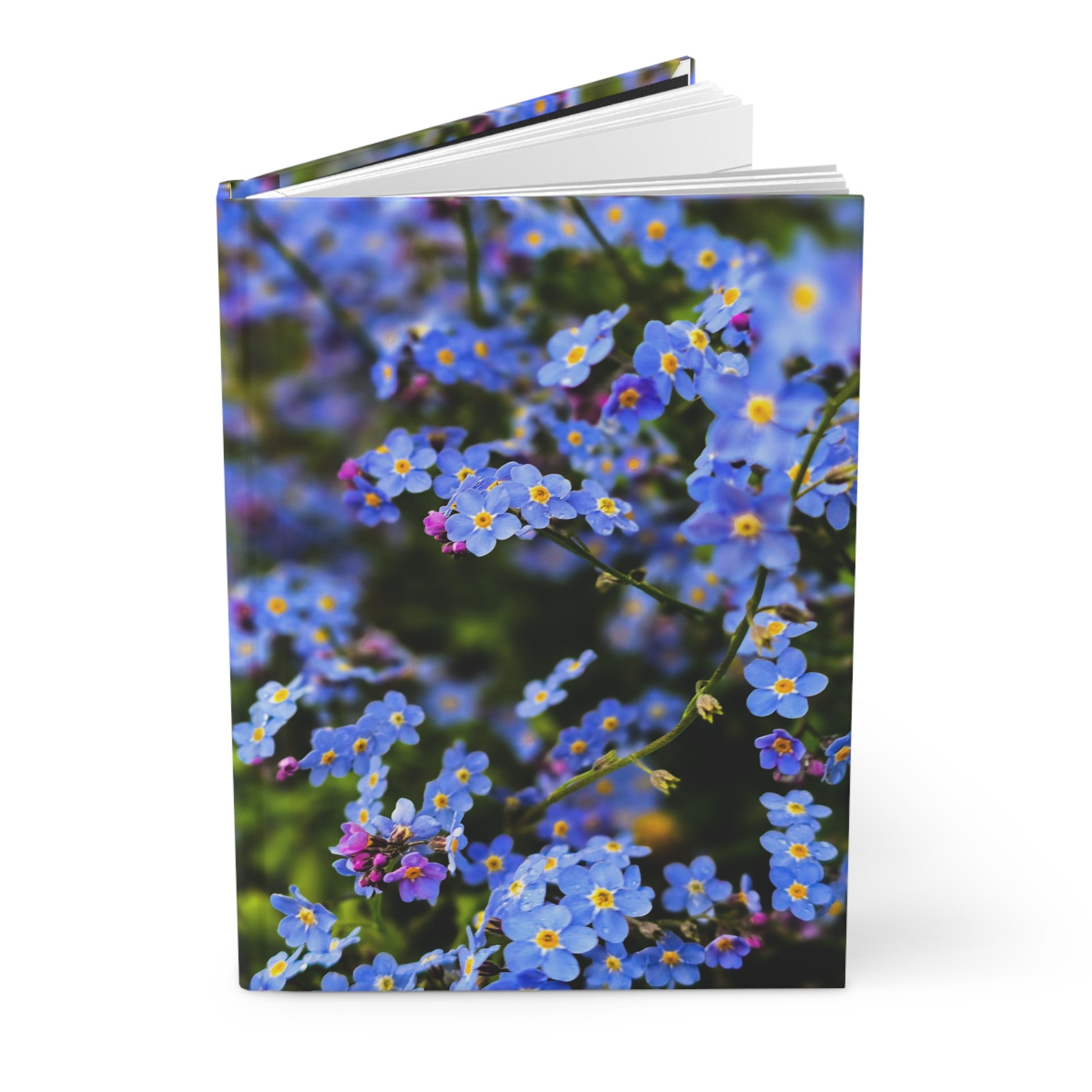Floral Hardcover Journal - Forget Me Not