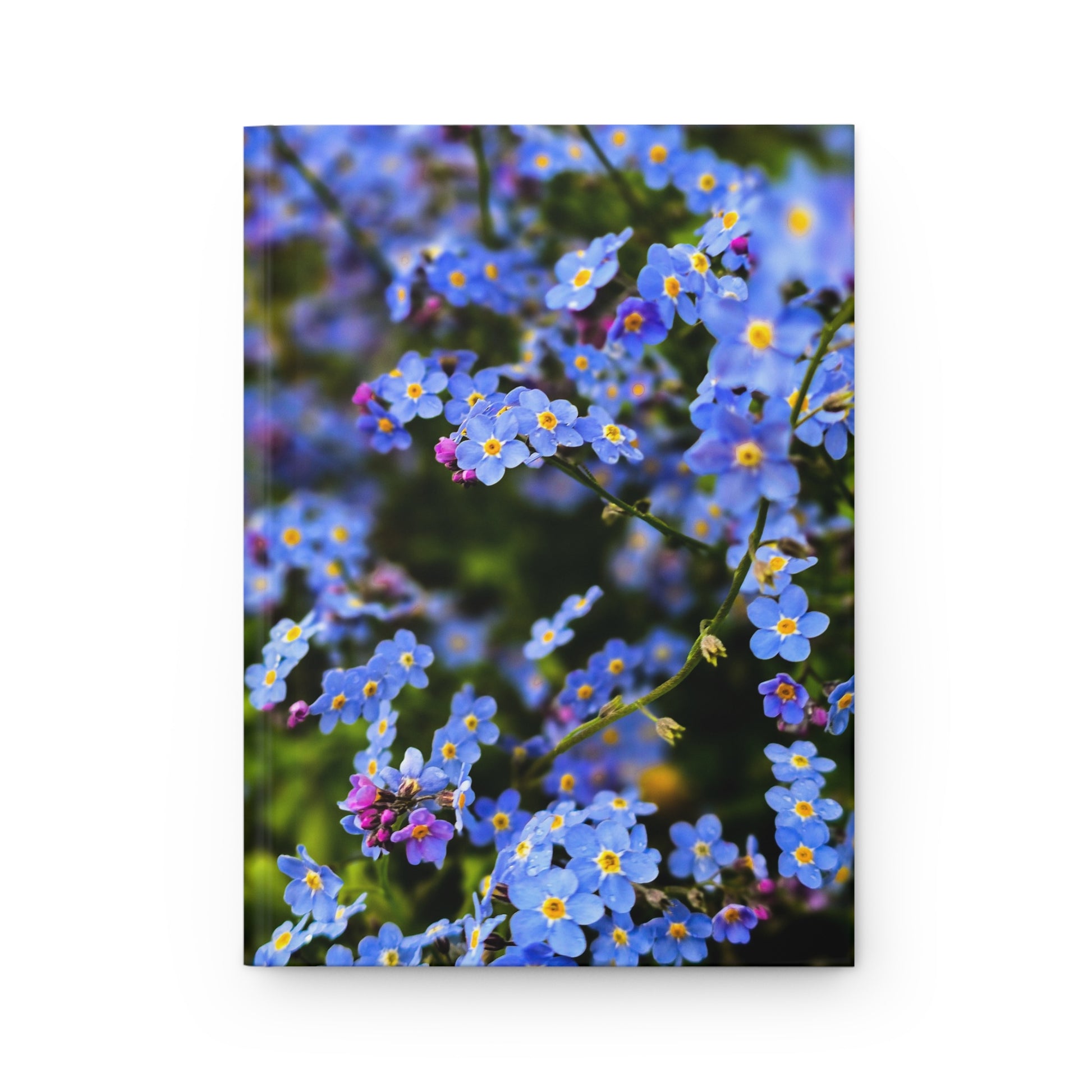 Floral Hardcover Journal - Forget Me Not